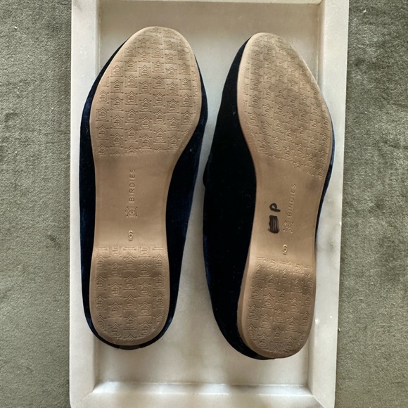 Birdies Navy Velvet Loafers - Picture 5 of 5